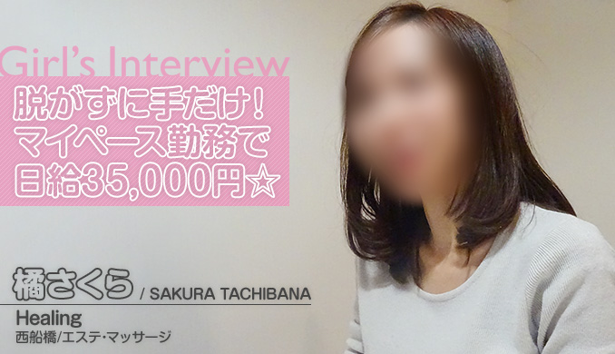 脱がずに手だけ!マイペース勤務で日給35,000円☆