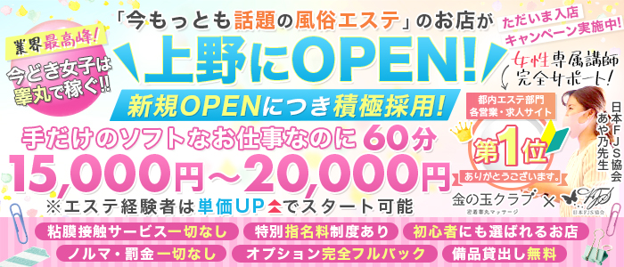 金の玉クラブ上野~密着睾丸マッサージ~