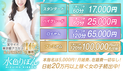 水色りぼん