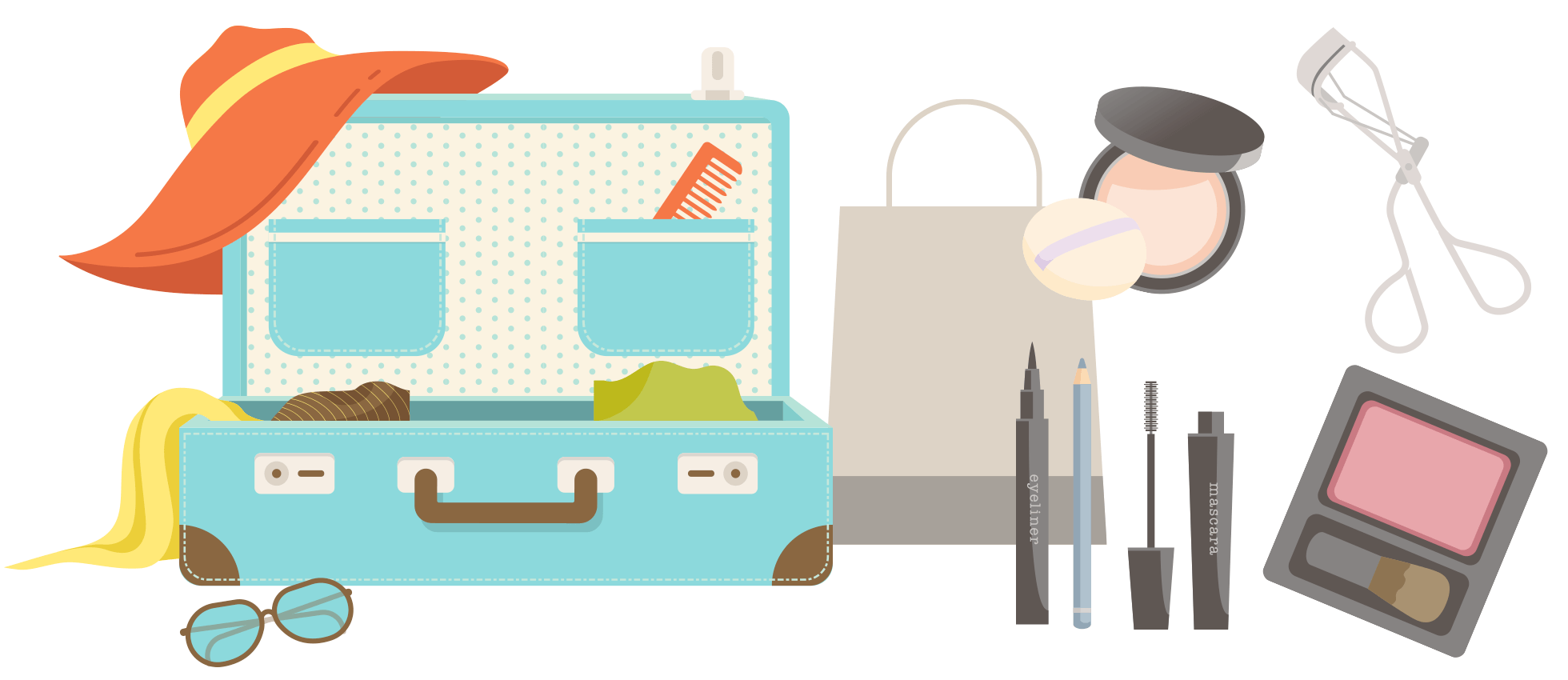 旅行感覚で荷造り